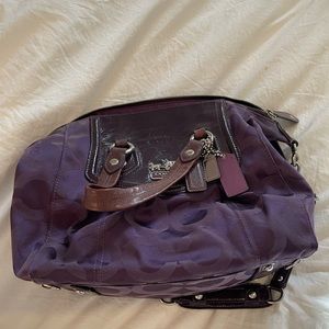 Purple Coach Purse